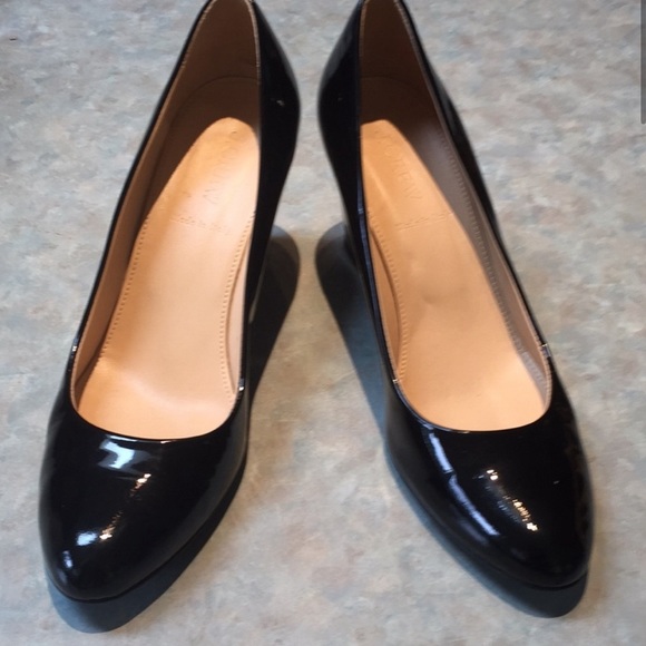 Patten Leather Wedge Pumps - Picture 2 of 8